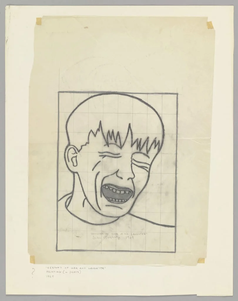 Untitled, by John Wesley, graphite, 1969