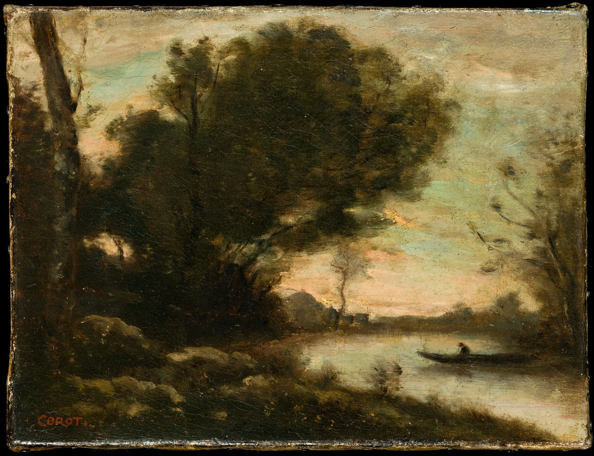 Kalastaja rannalla