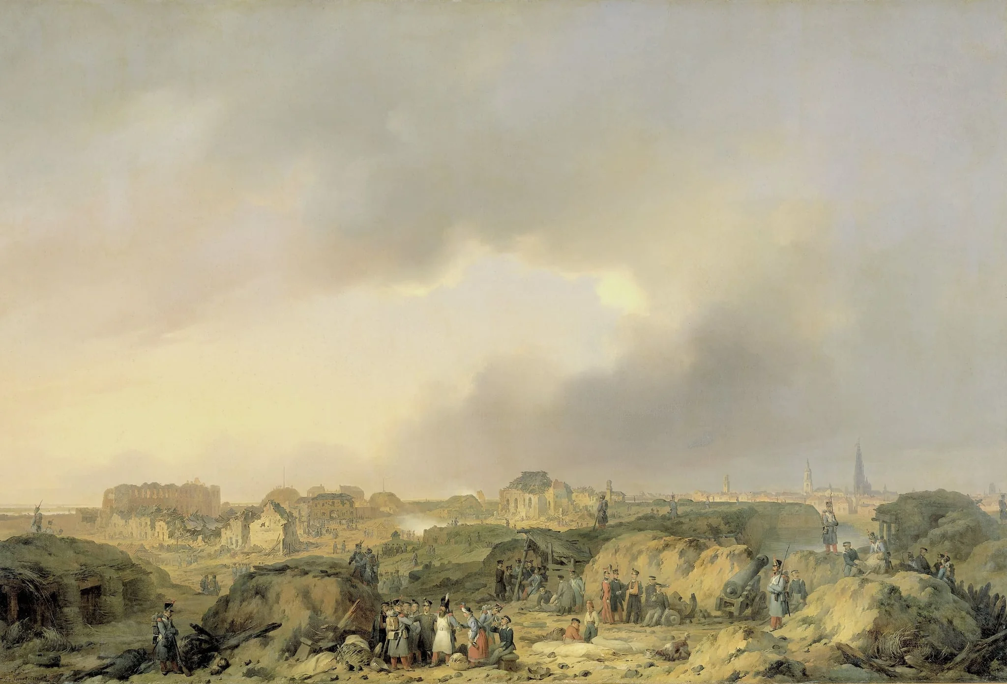 The Citadel of Antwerp shortly after the Siege of 19 November-23 December 1832, and the Surrender of the Dutch Garisson to the French