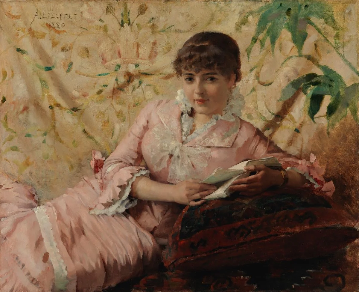 Lukeva pariisitar, by Albert Edelfelt, unspecified, 1889