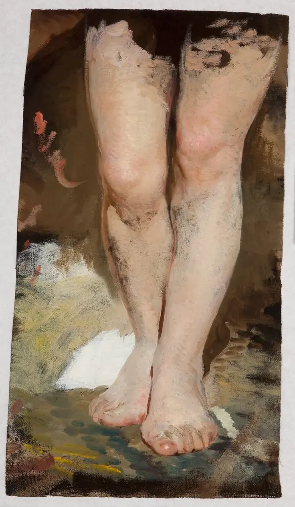Study of Legs (Phryne) to the Painting "Phryne on the Poseidon's Celebration in Eleusis"