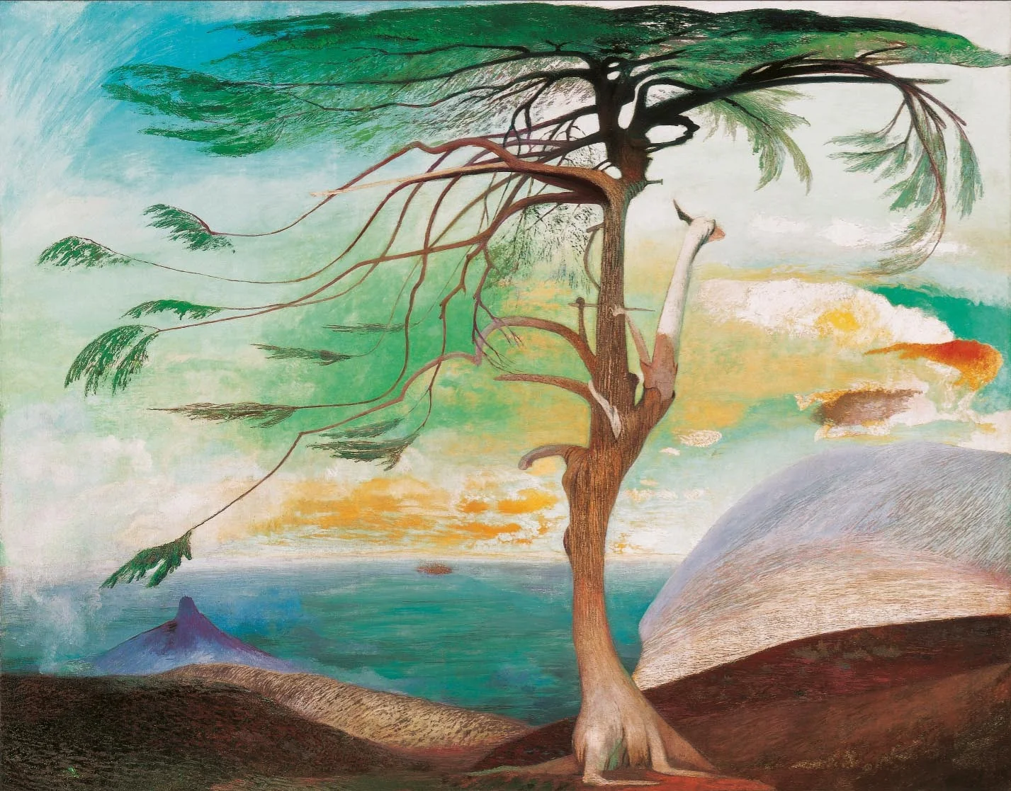 The Lonely Cedar, by Tivadar Csontváry Kosztka, oil, 1907
