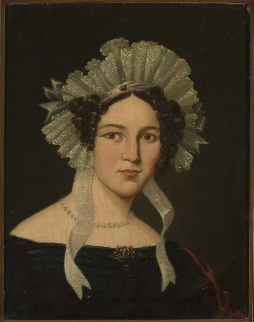Portrait of a lady in a cap