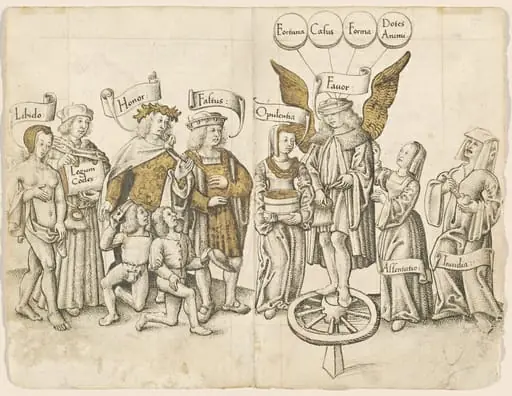 A Dialogue on Human Favor (recto) [fol. 15 verso / 16 recto]
