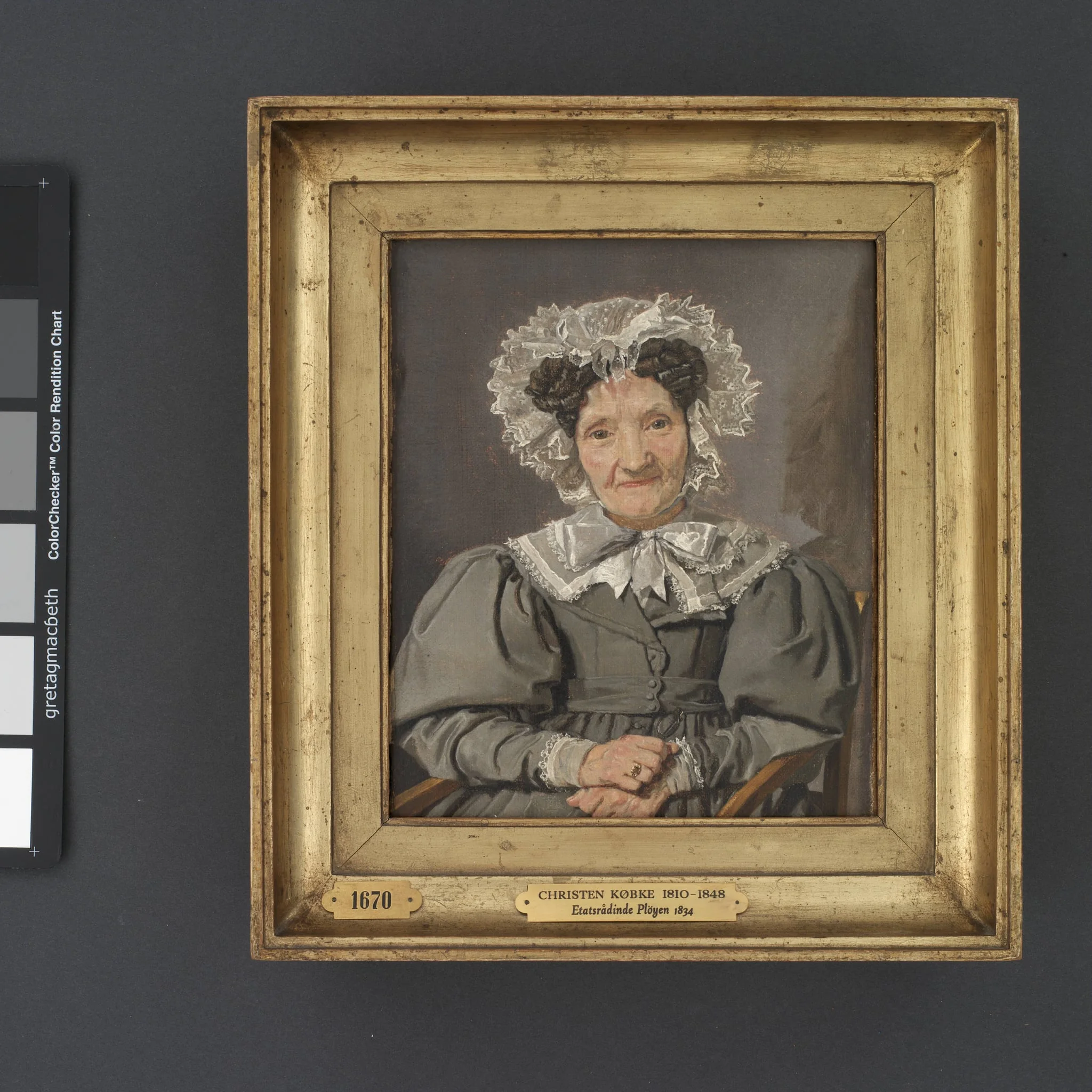Portrait of Johanne Pløyen, née Bachmann, by Unknown, unspecified, 1834