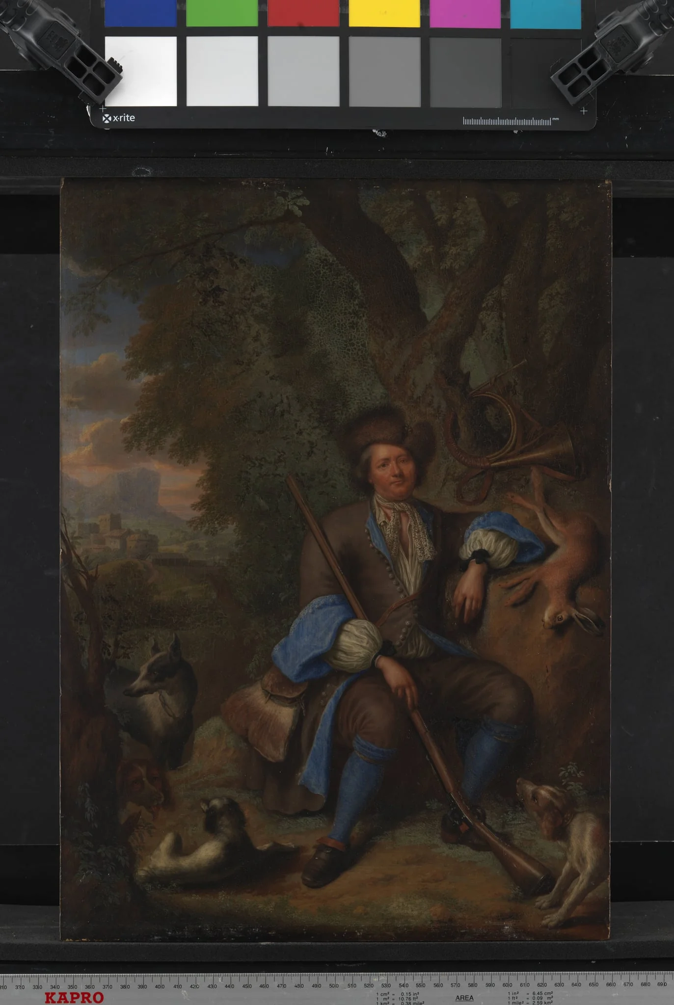 A Hunter, by Unknown, 1676