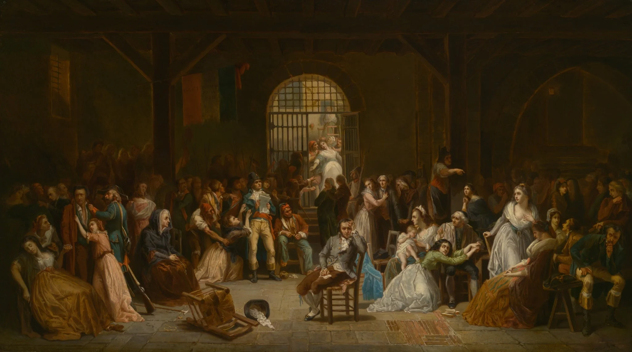 The Roll Call of the Last Victims of the Terror, by Charles Louis Müller, oil, 1850