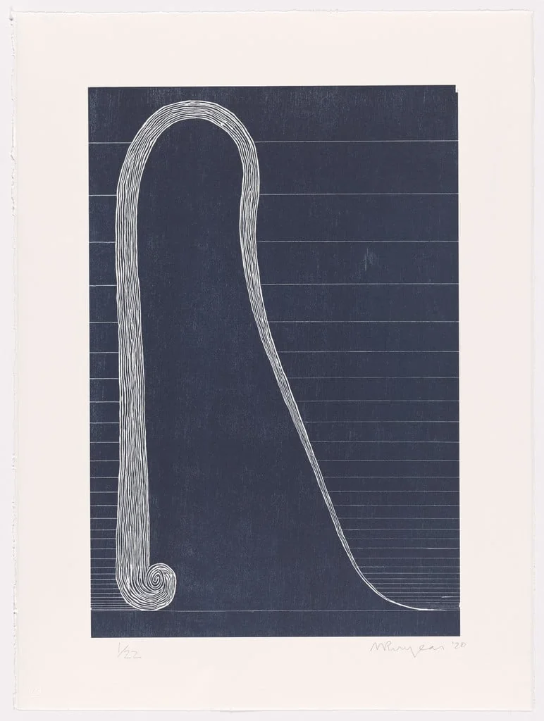 Untitled, by Martin Puryear, ink, 2020