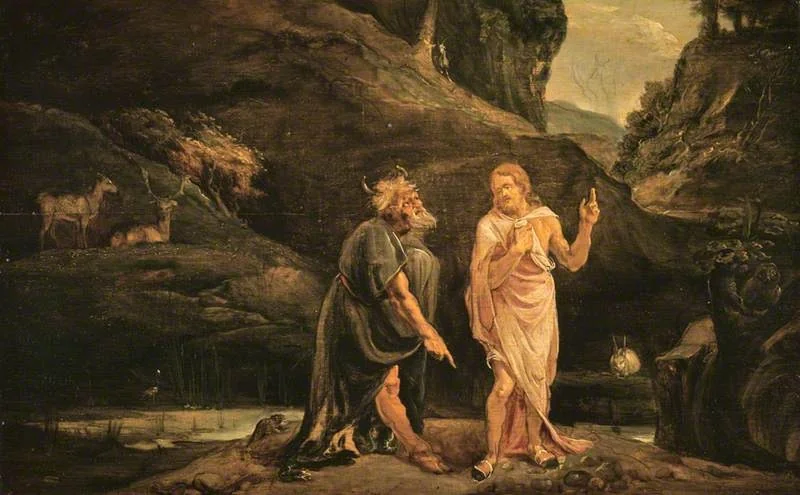 The Temptation of Our Lord, by John Runciman, oil, 1765