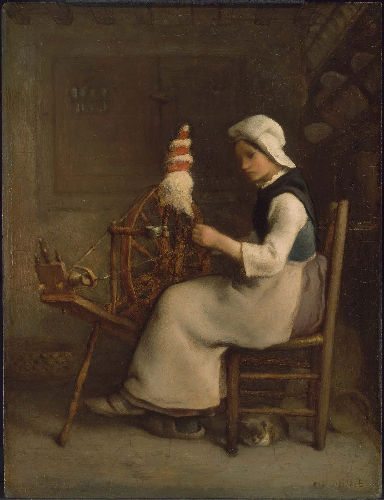 Seated Spinner (Emélie Millet)
