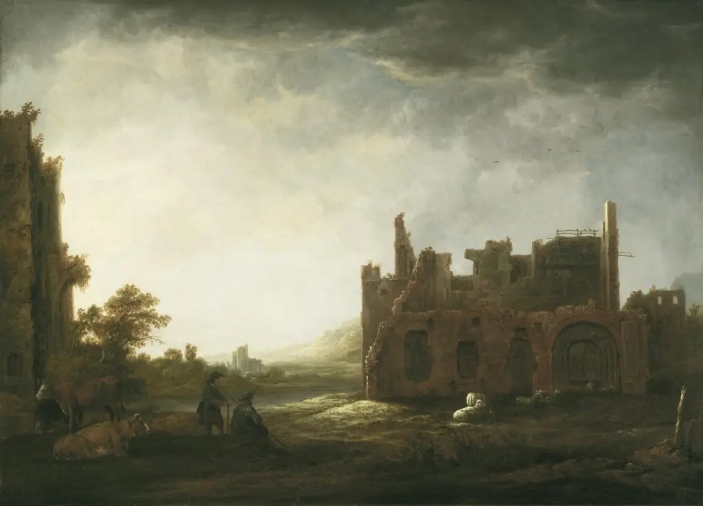Landscape with the Ruins of Rijnsburg Abbey