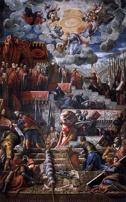 Doge Nicolò da Ponte Receiving a Laurel Crown from Venice
