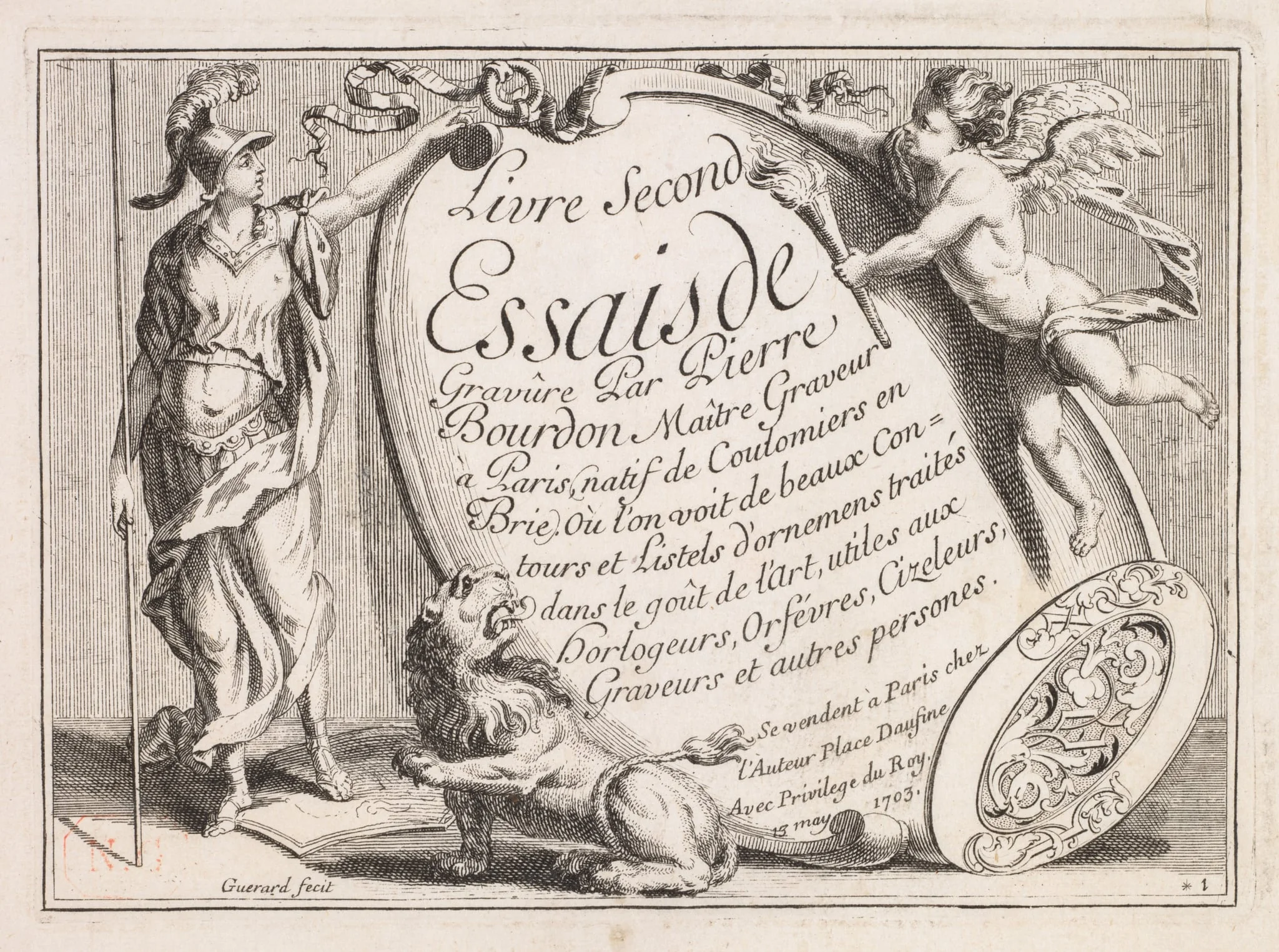 Goldsmith Design, by Pierre Bourdon, 1703