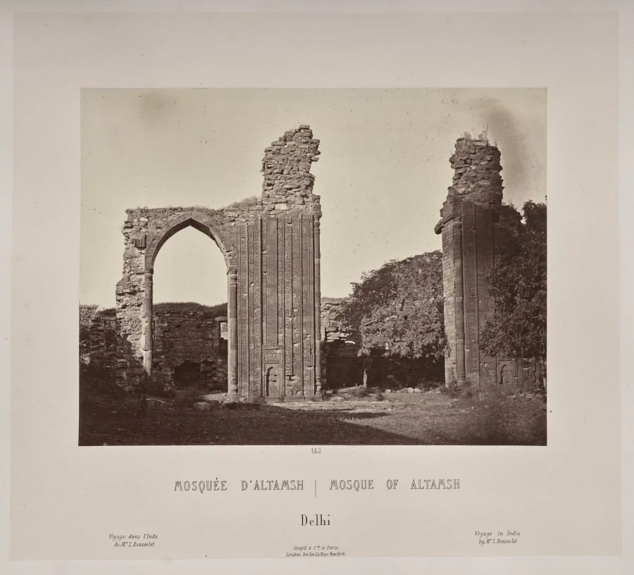 Mosque of Altamsh, Delhi, by Louis-Théophile Marie Rousselet, 1866