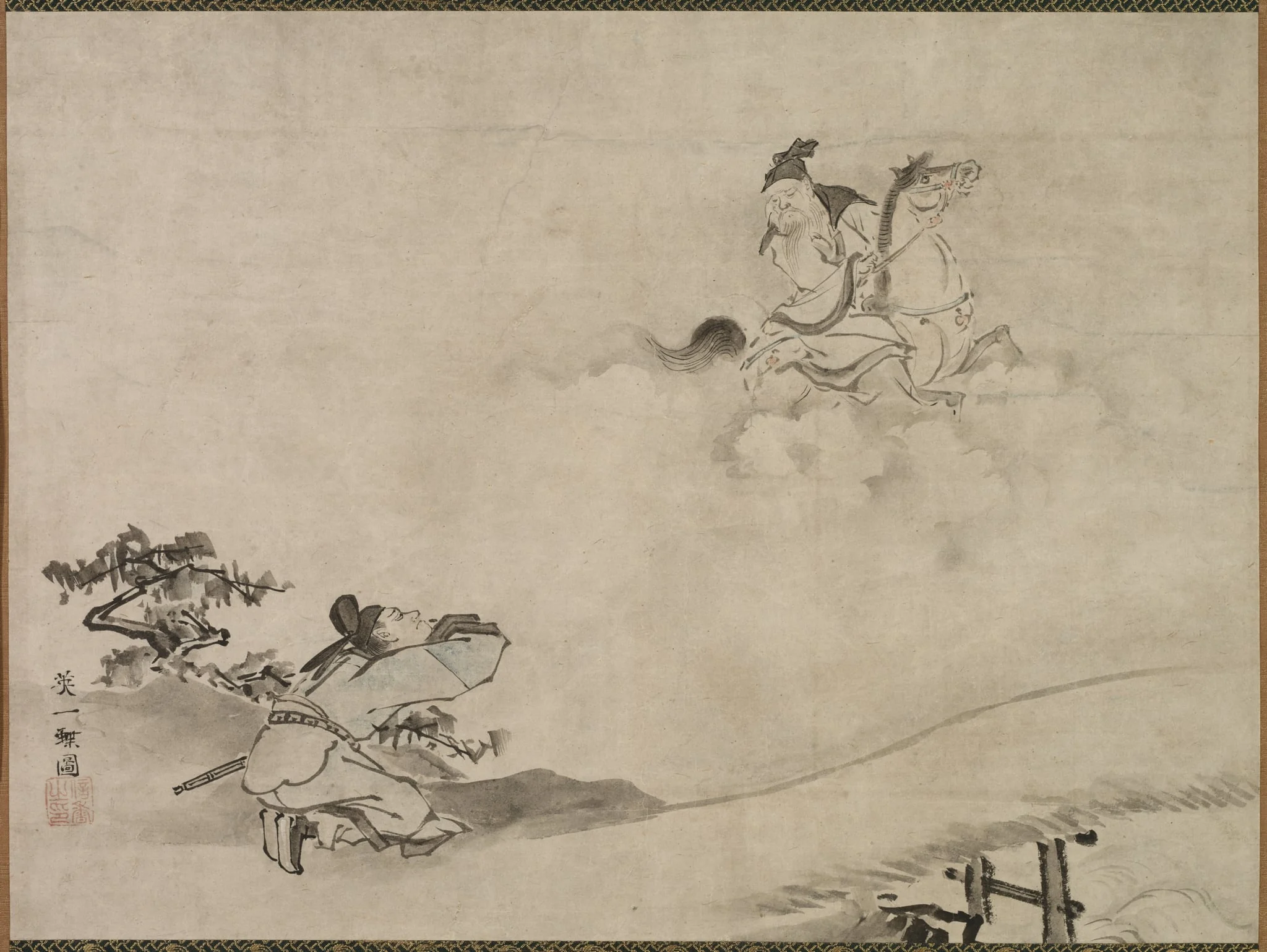 Daoist Immortal, by Hanabusa Itchō, unspecified, 1742