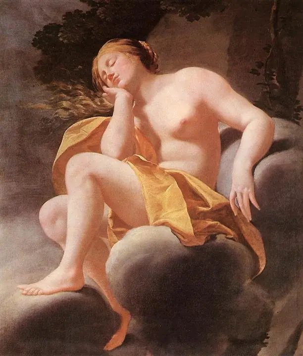 Venus Sleeping on Clouds