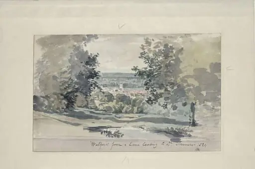 Watford from a Lane leading to Dr. Munro's