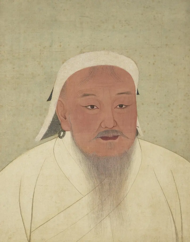 元代帝半身像册-元太祖皇帝像