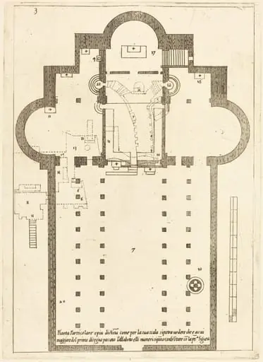 Plan of the Church of the Holy Manger
