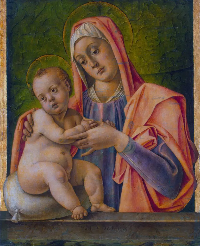 Madonna and Child in a Window