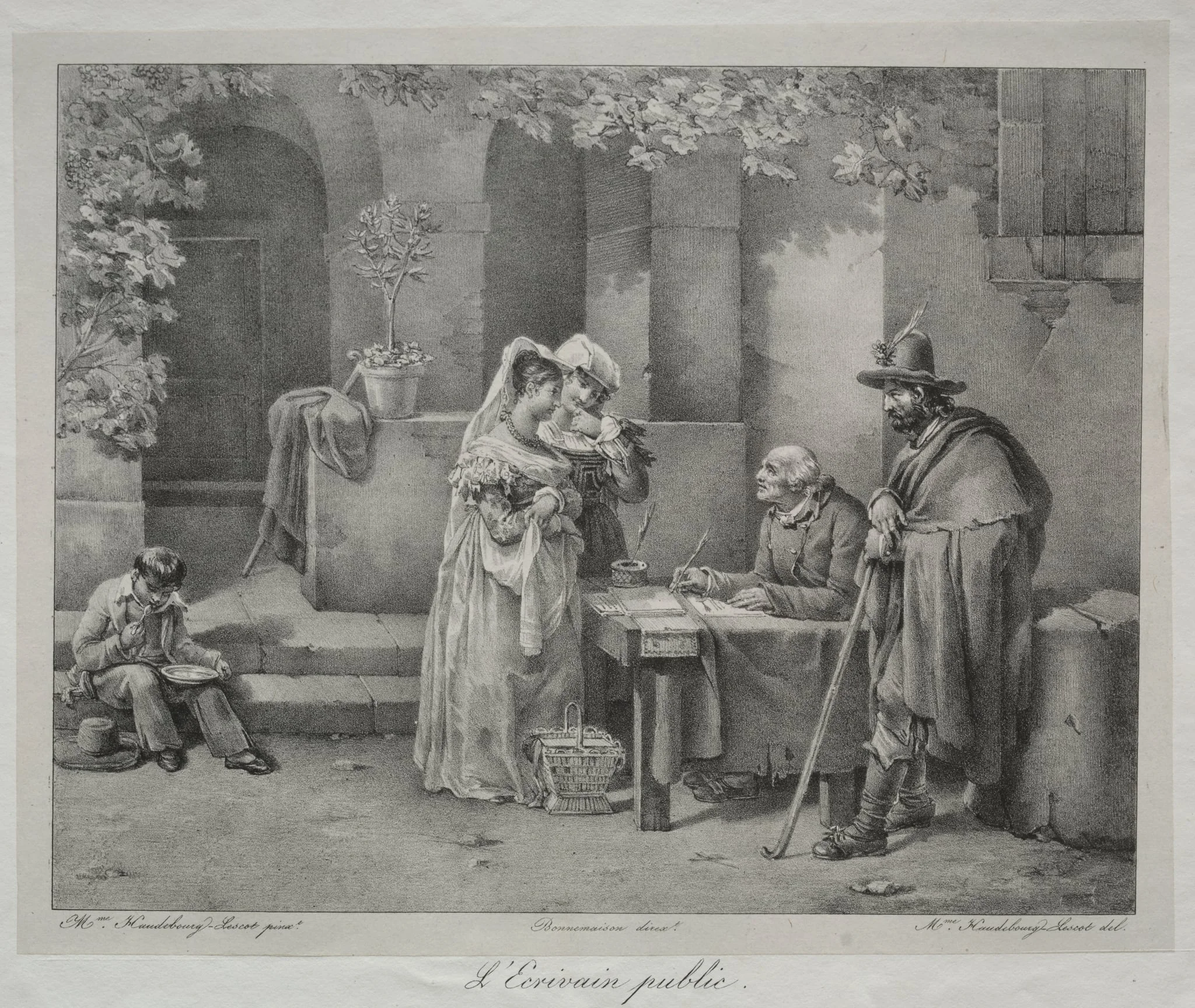 The Public Writer, by Hortense Haudebourt-Lescot, 1825