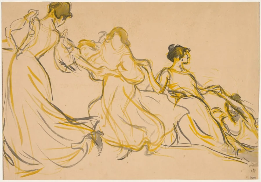 Study for a Decoration for the Salle des Fêtes of the Town Hall of Paris's 11th arrondissement, by Victor Emile Prouvé, 1897