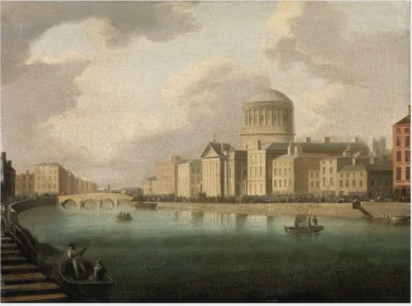 A View of the Four Courts, Dublin