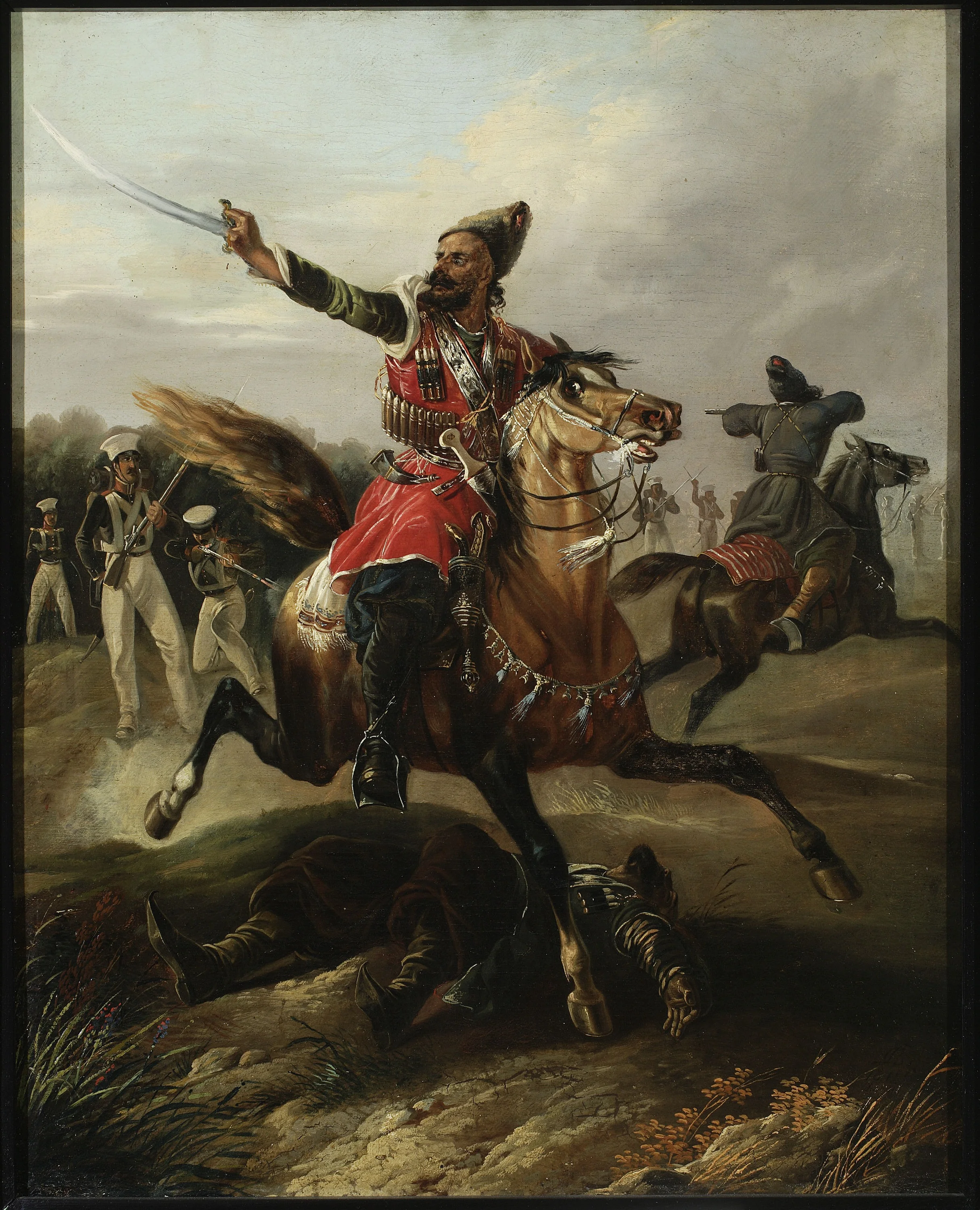 Circassian on horseback