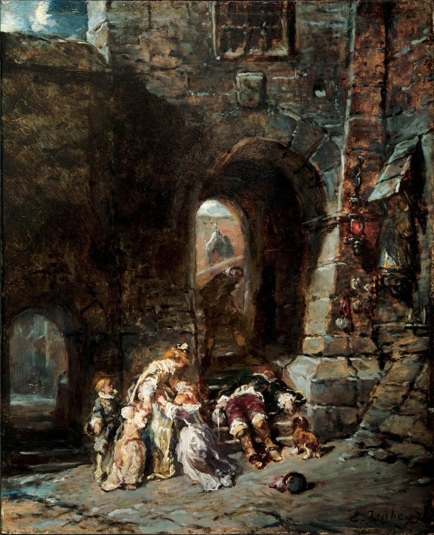 Q124479032, by Eugène Isabey, oil, 1875