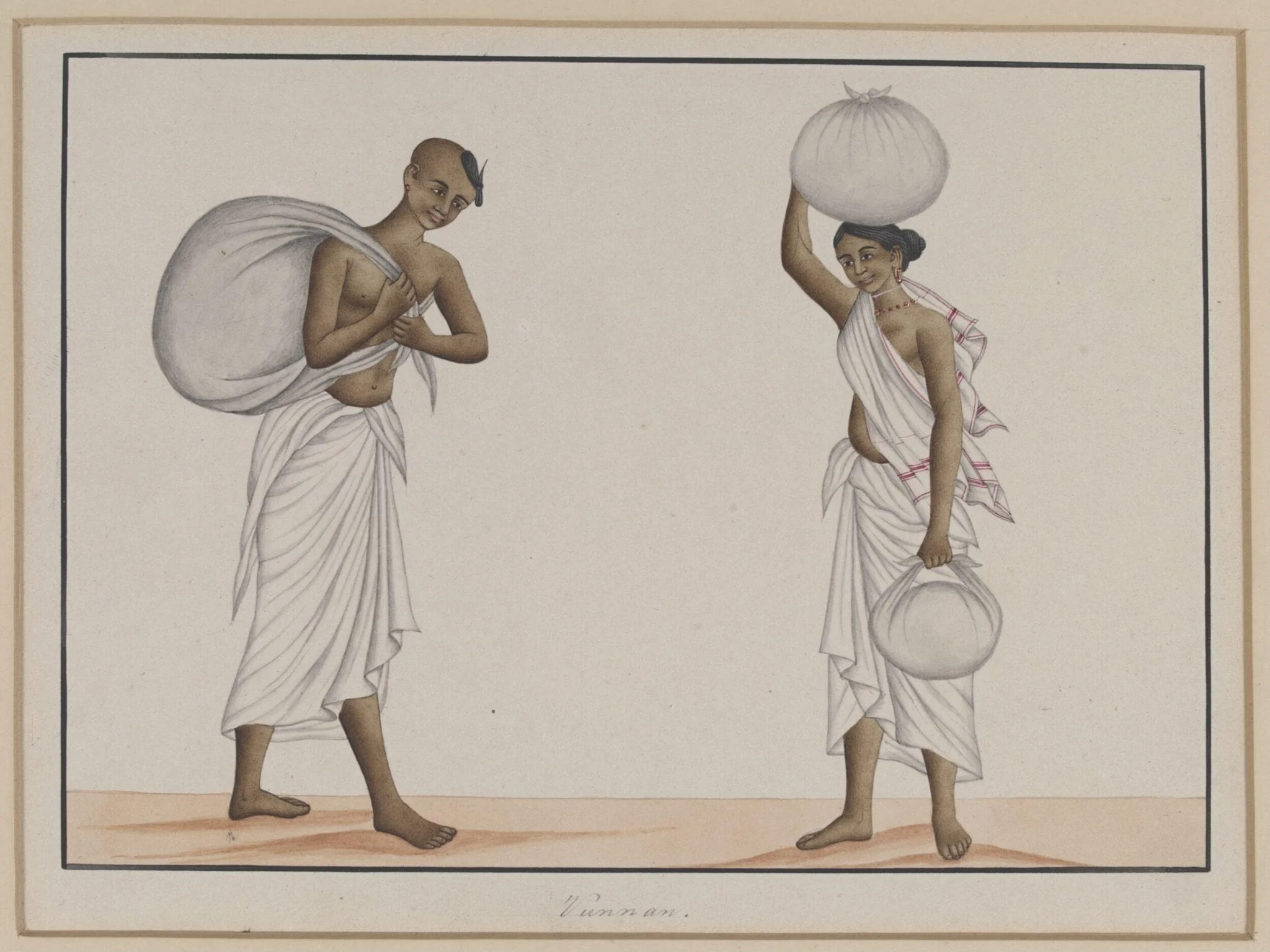 A Dhobi and his wife