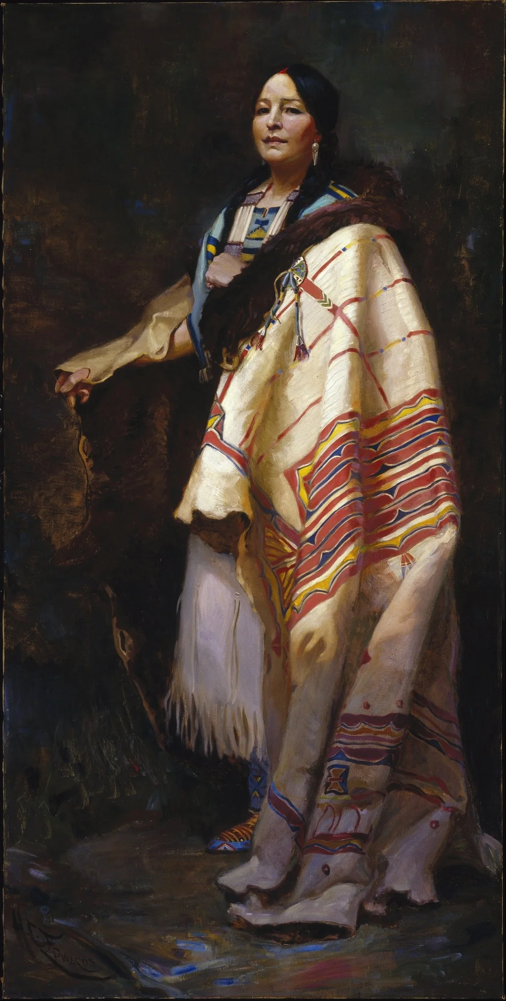 Handsome Morning -- A Dakota, by Harry C. Edwards, oil, 1921
