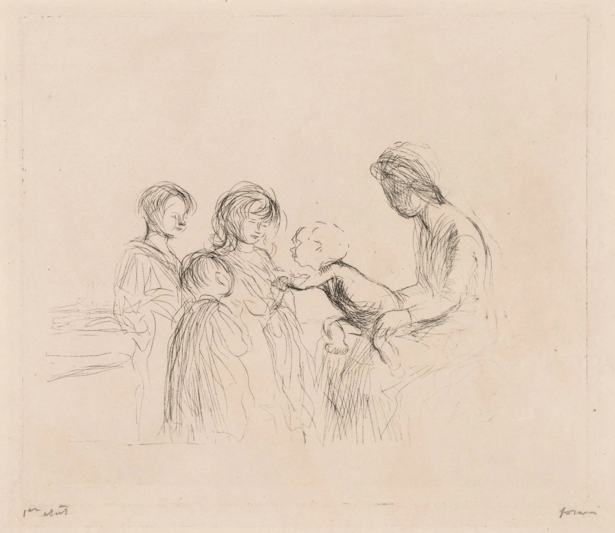 Madonna and Children, by Jean-Louis Forain, 1909