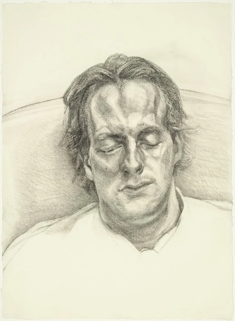Untitled, by Lucian Freud, charcoal, 1986