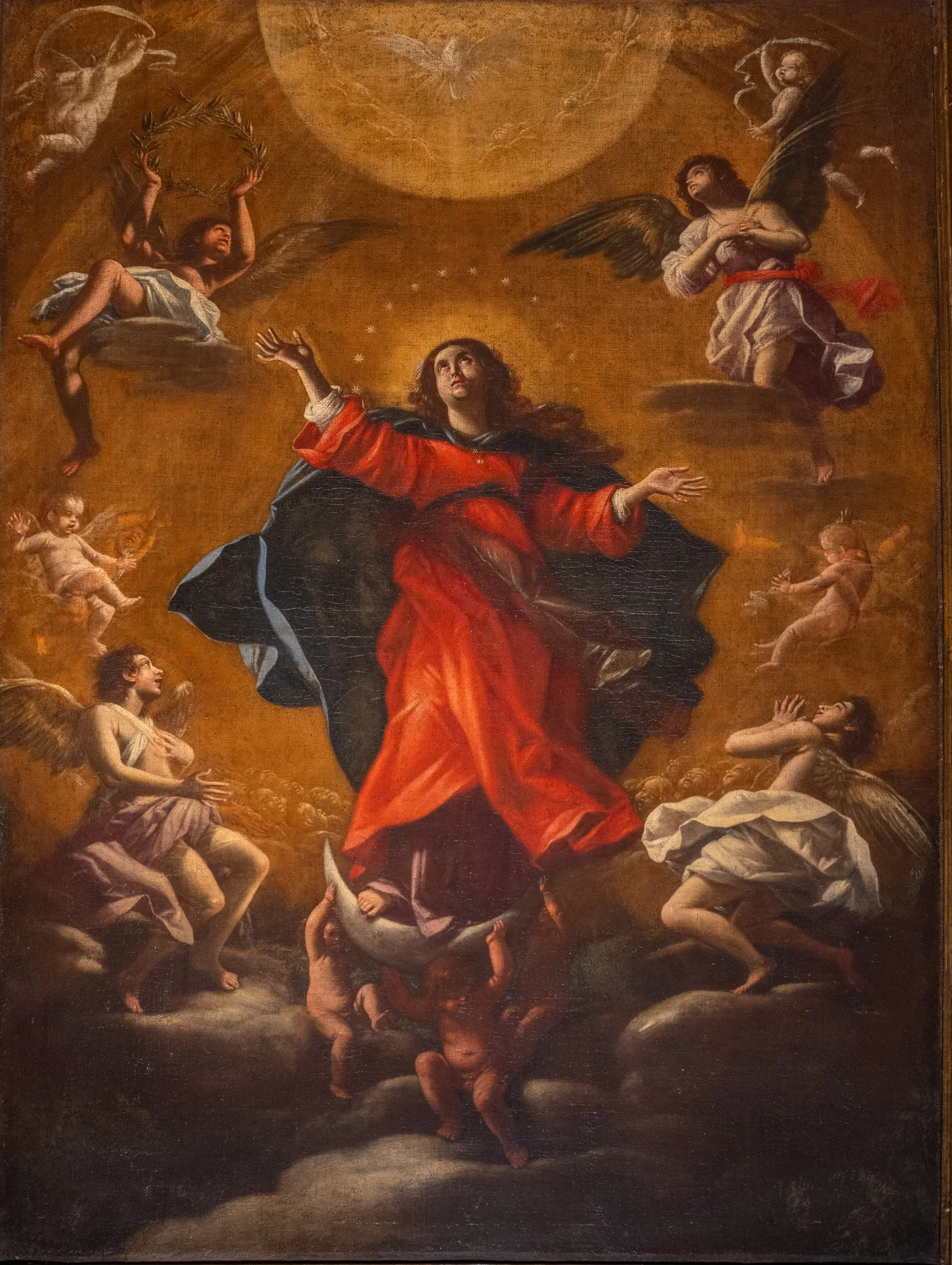 Madonna in Glory, by Giovanni Baglione, oil, 1630