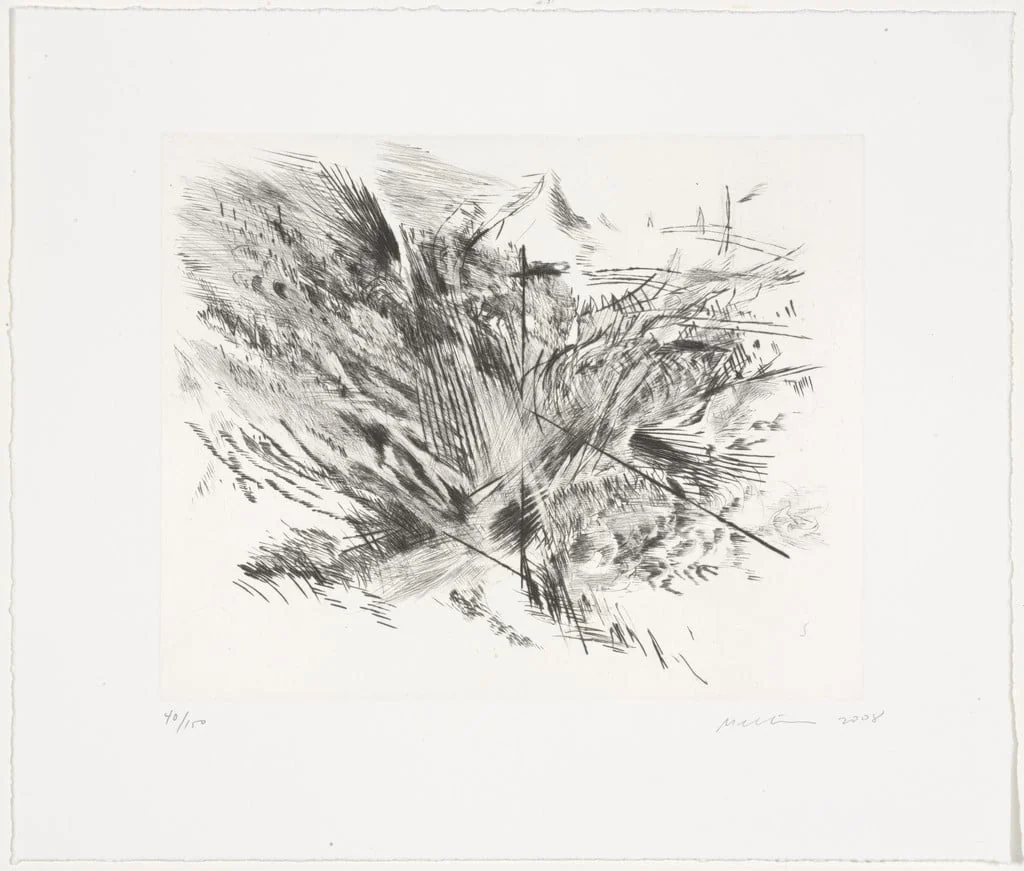Untitled, by Julie Mehretu, ink, 2008