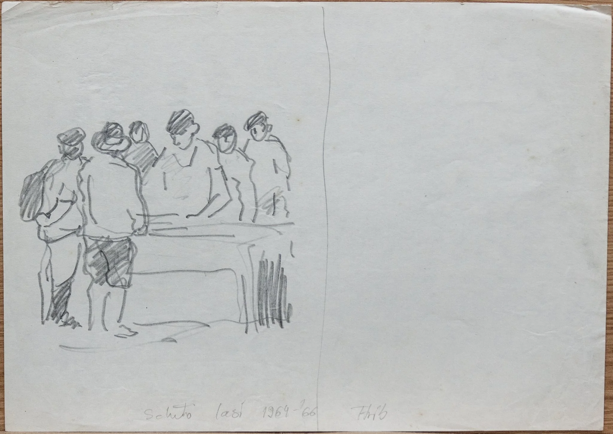 Schiță, by Teodor Hrib, 1950
