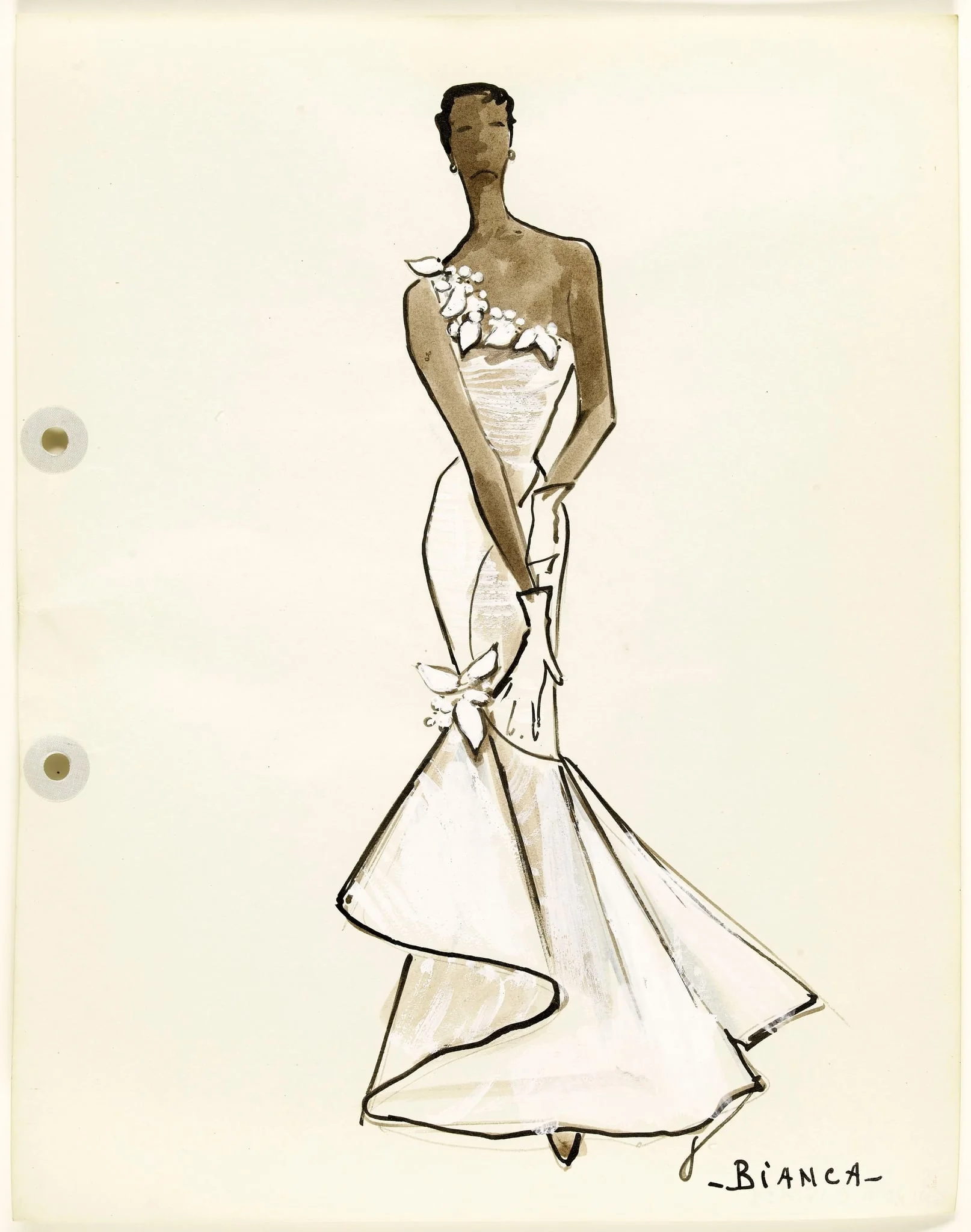 'Bianca', by Marie-Louise Carven, 1951