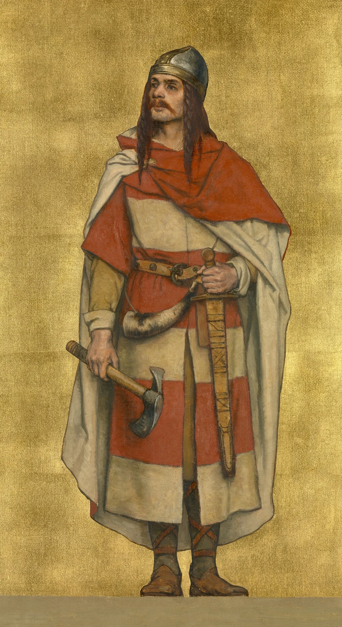 Baldwin VII of Flanders, by Albrecht De Vriendt, oil, 1895