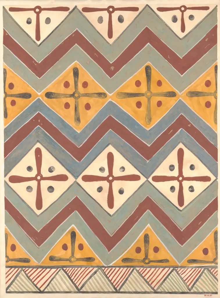 Ceiling Pattern, Tomb of Qenamun
