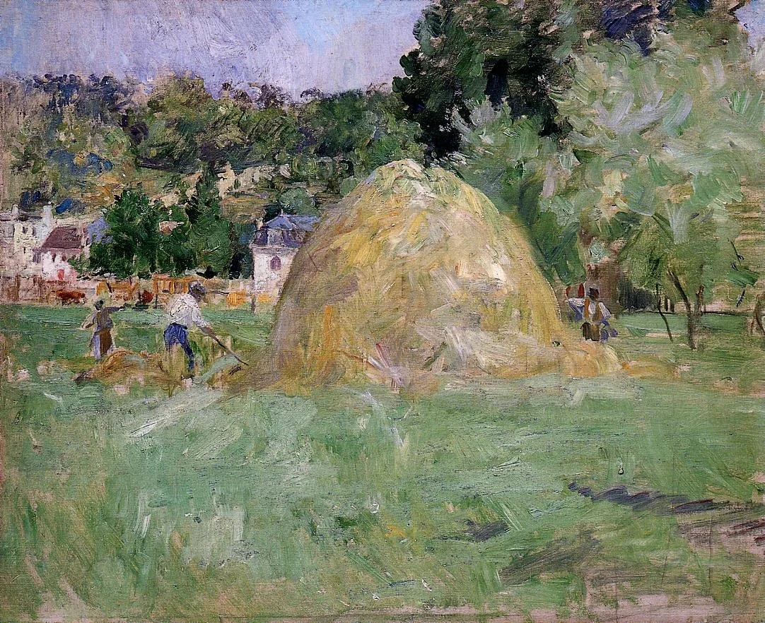 Hay in Bougival, by Berthe Morisot, oil, 1892