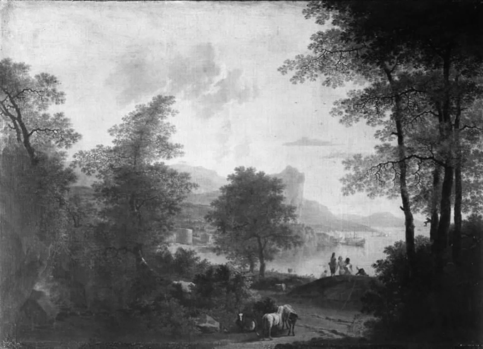 Southern Coastal Landscape, by Unknown, unspecified, 1666
