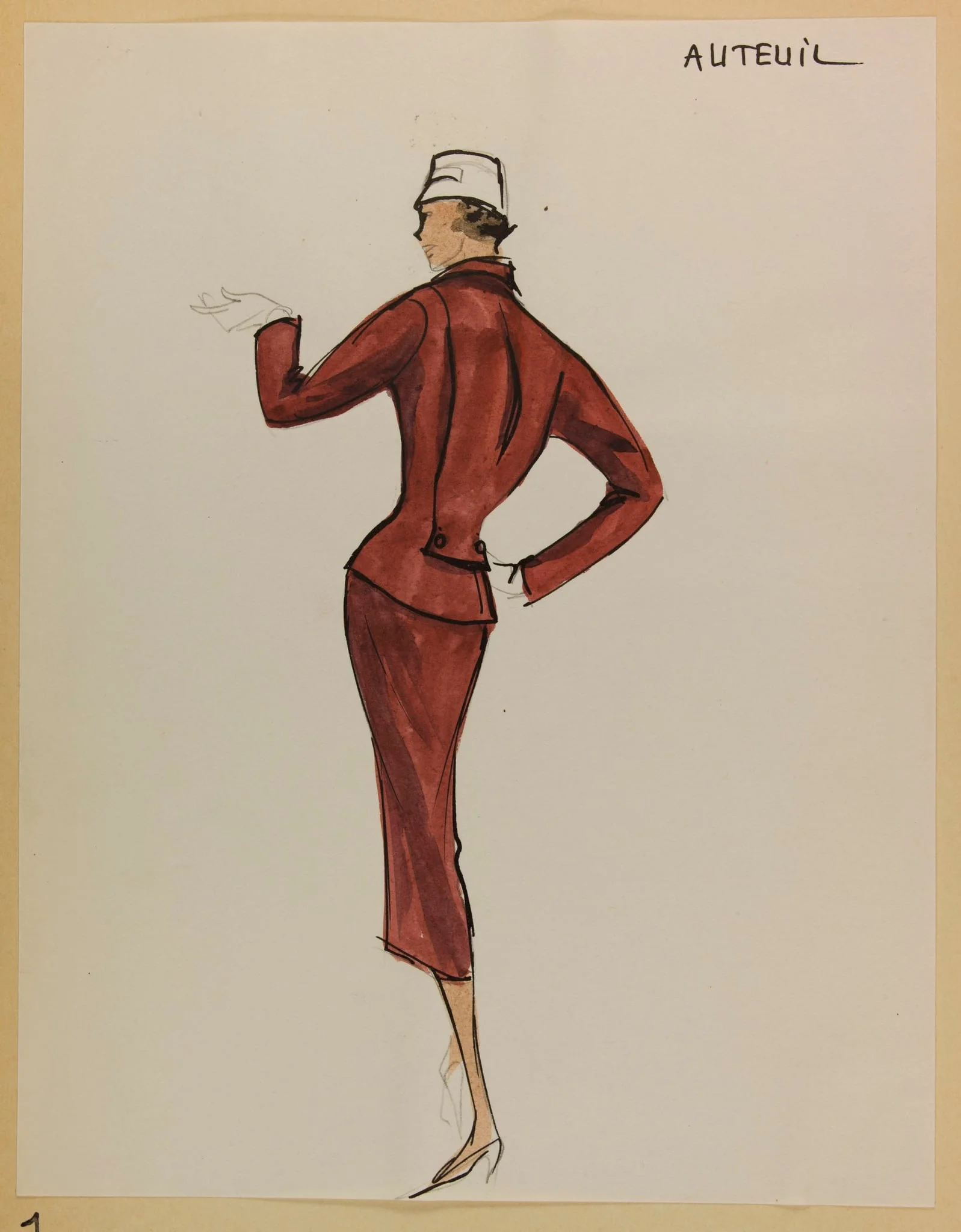 Auteuil, by Carven, 1955