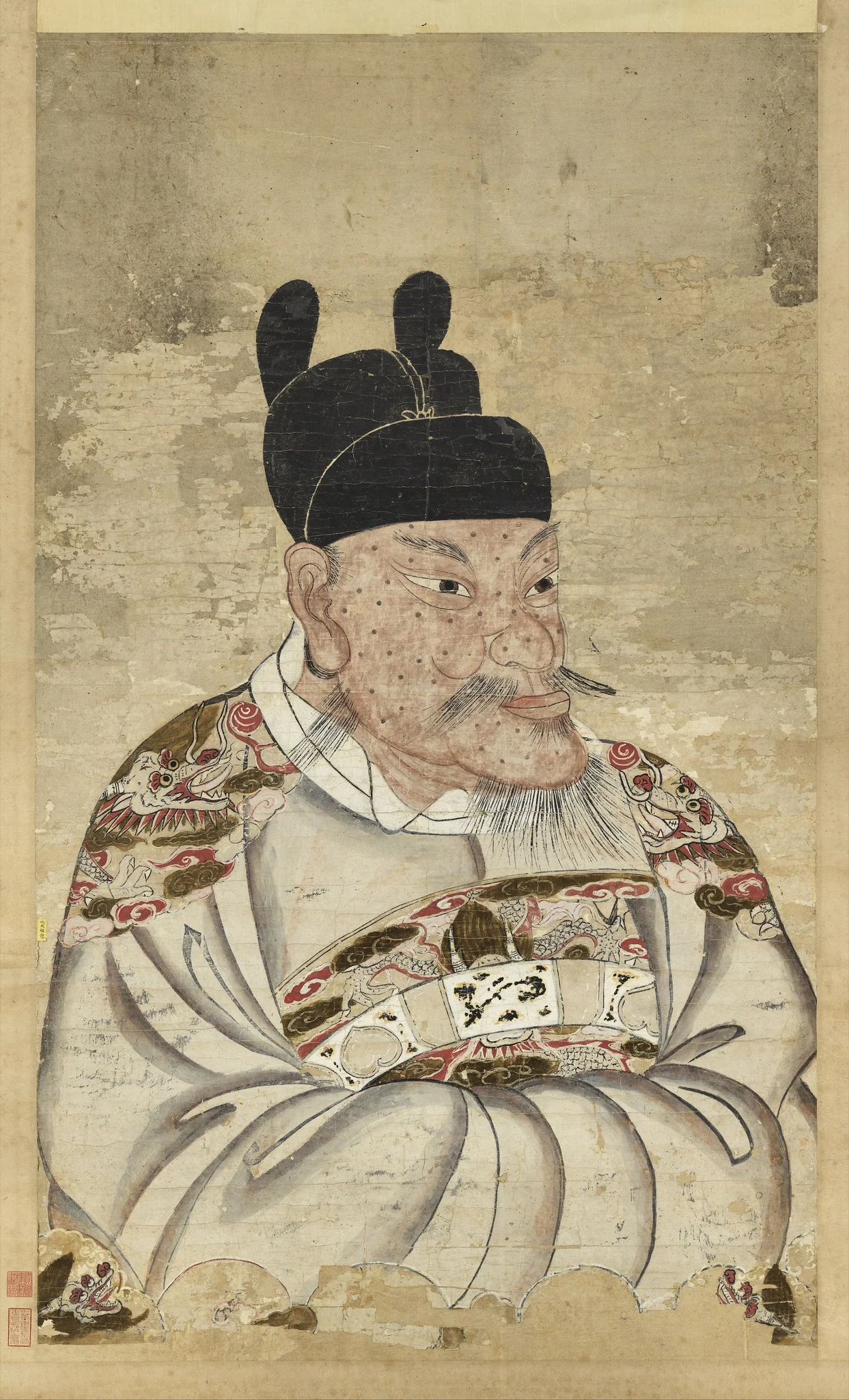 明太祖半身像（一）　軸, by Unknown, unspecified