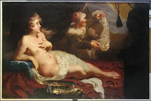Danae (în Registrul de inventar: Jupiter în chip de ploaie de aur o cercetează pe Danae)