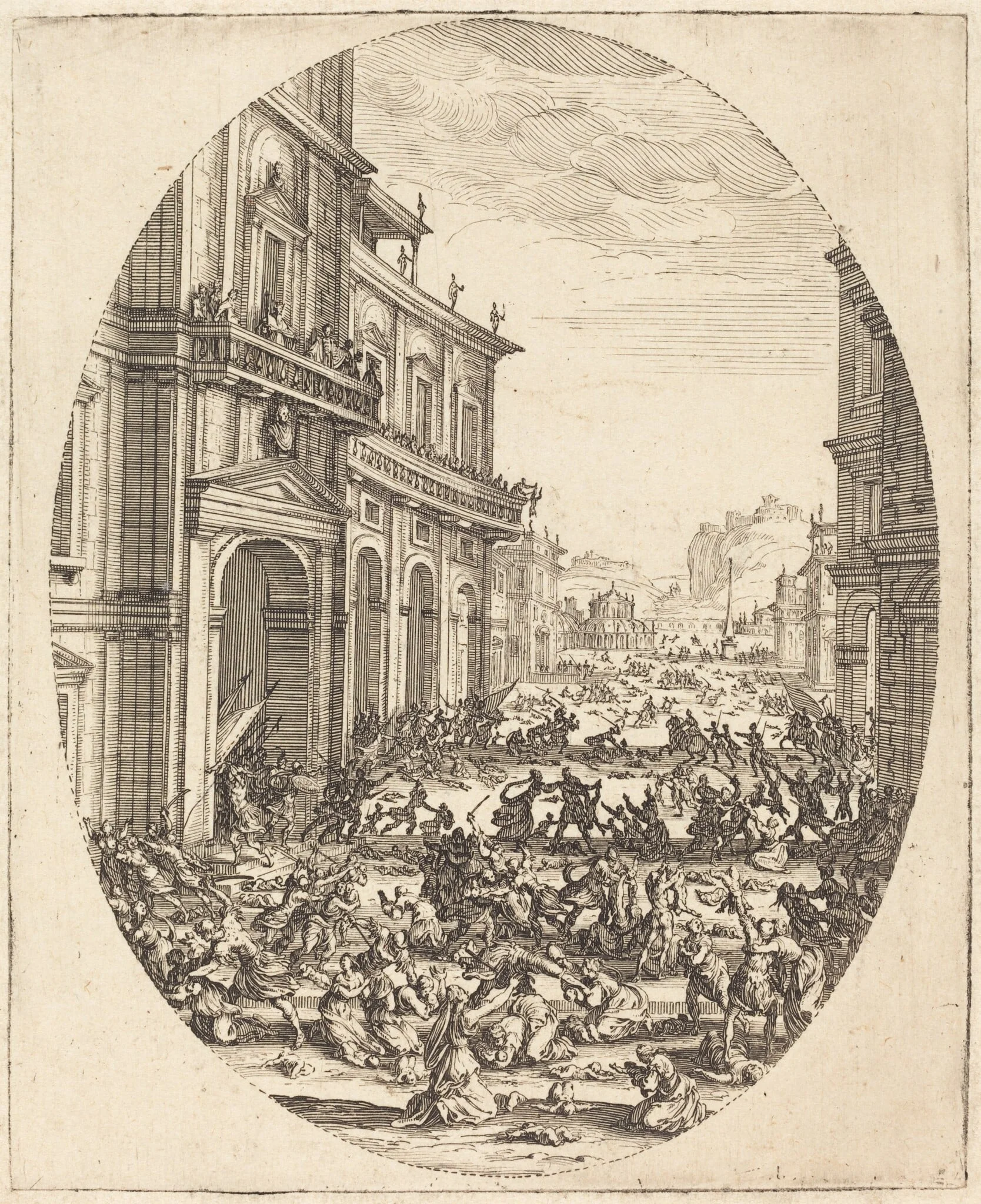 The Massacre of the Innocents, by Jacques Callot, ink, 1622