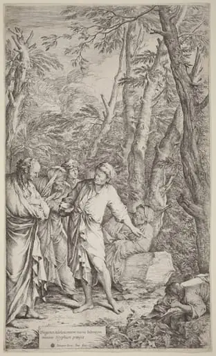 Diogenes Casting Away His Bowl