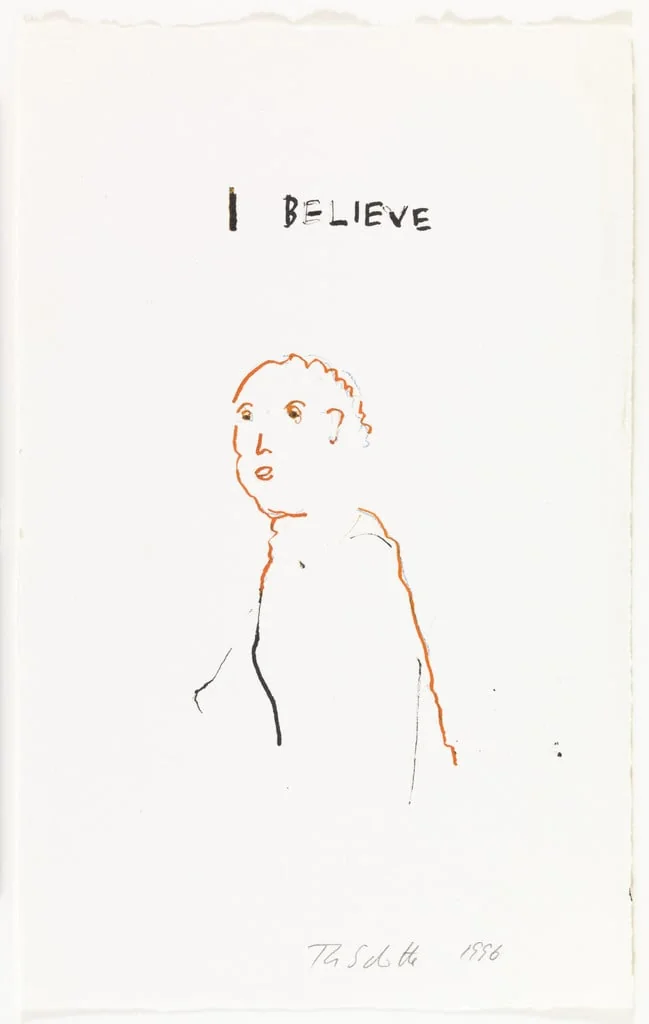 Untitled, by Thomas Schütte, watercolor, 1996