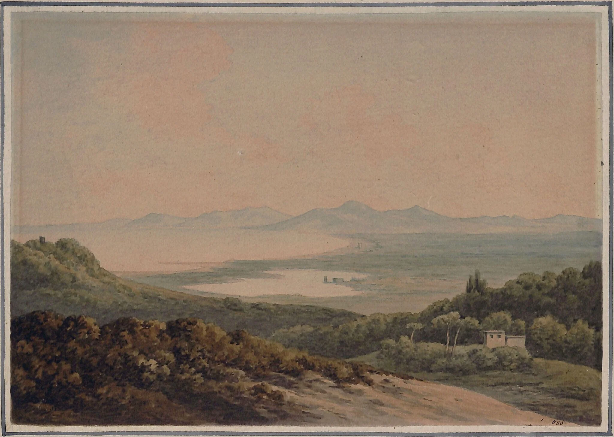 The Campagna, with the Lucrine Lake, from Cumae