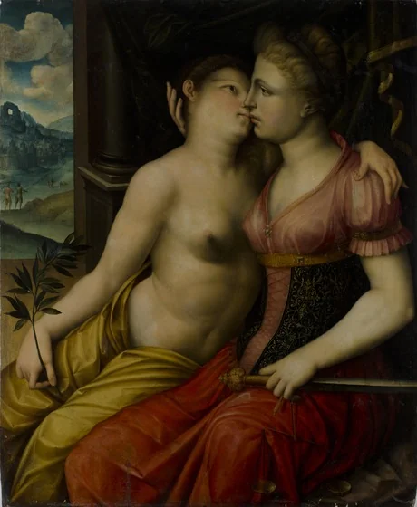 War and peace, by Hendrik Goltzius, oil, 1600