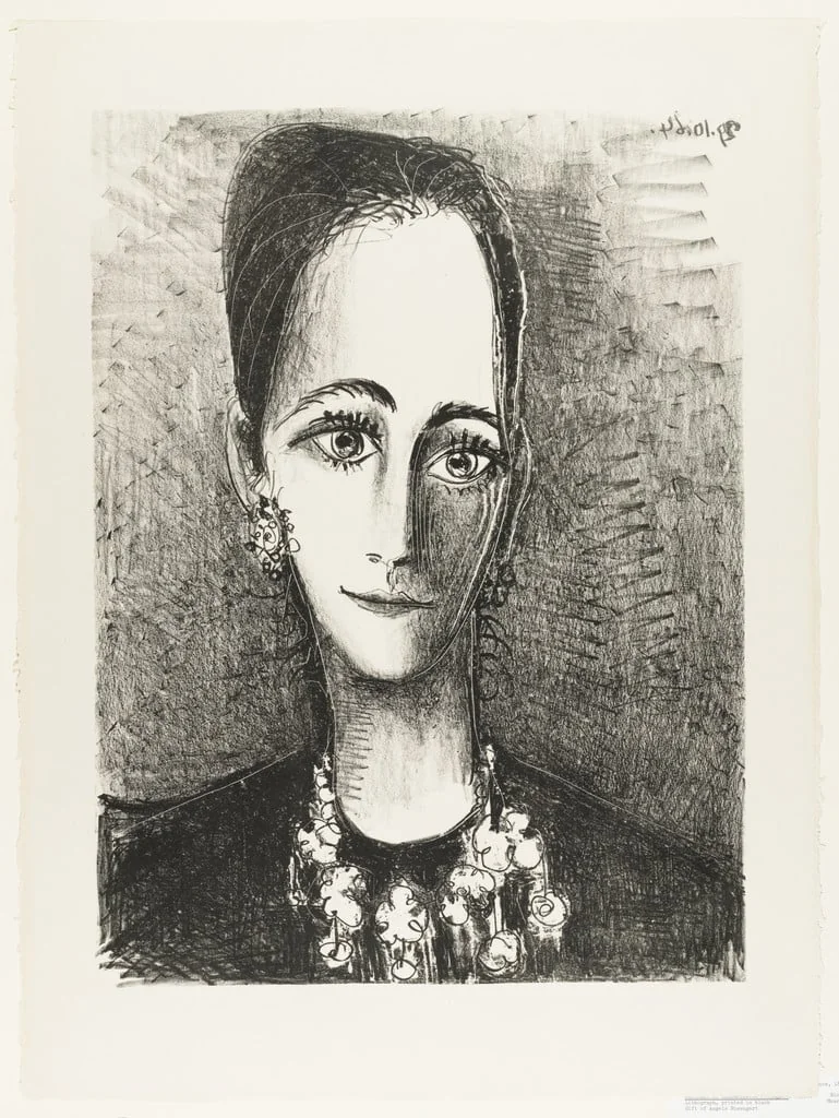 Untitled, by Pablo Picasso, ink, 1964